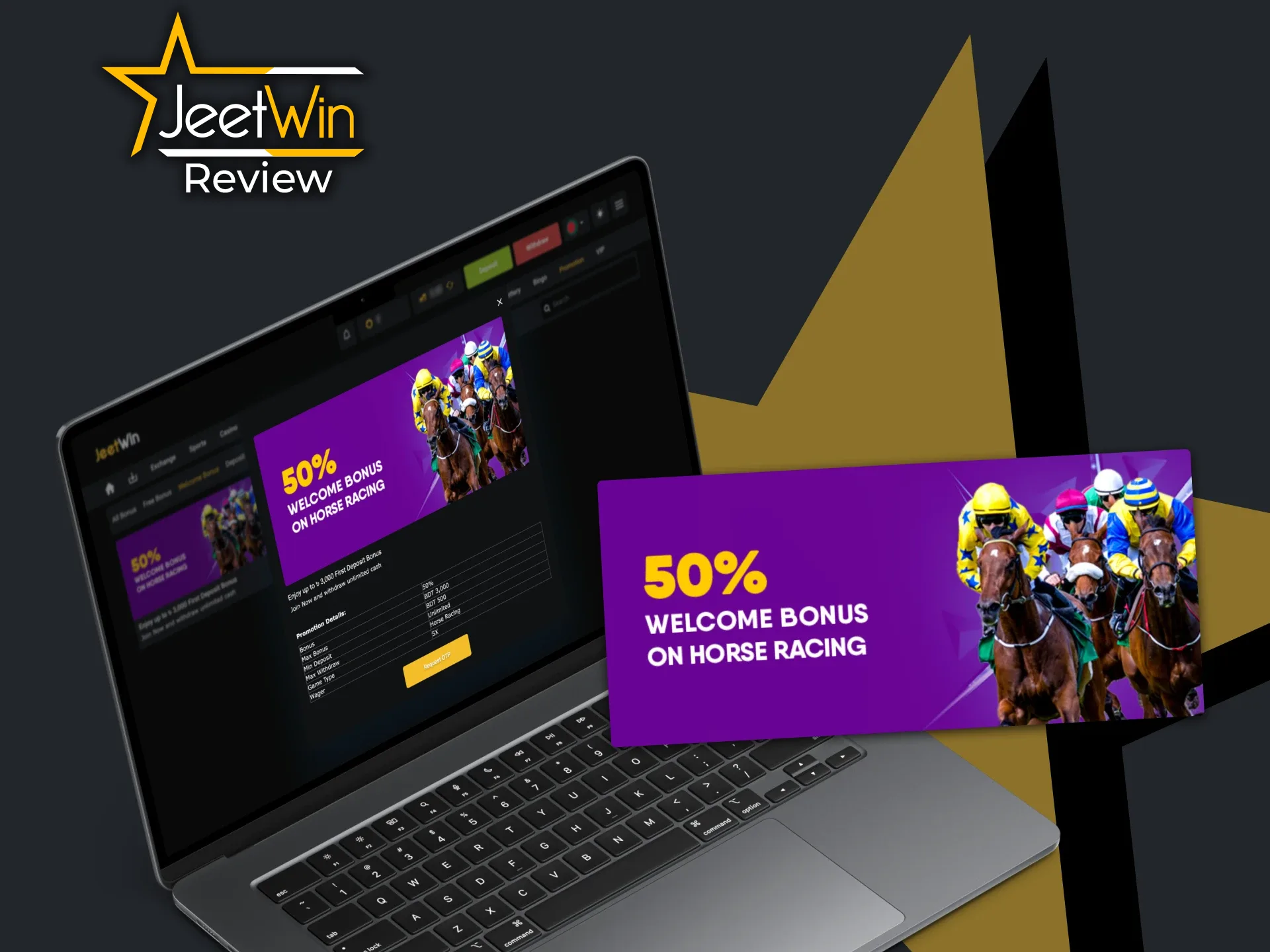 JeetWin প্ল্যাটফর্মে ওয়েলকাম বোনাস পান।