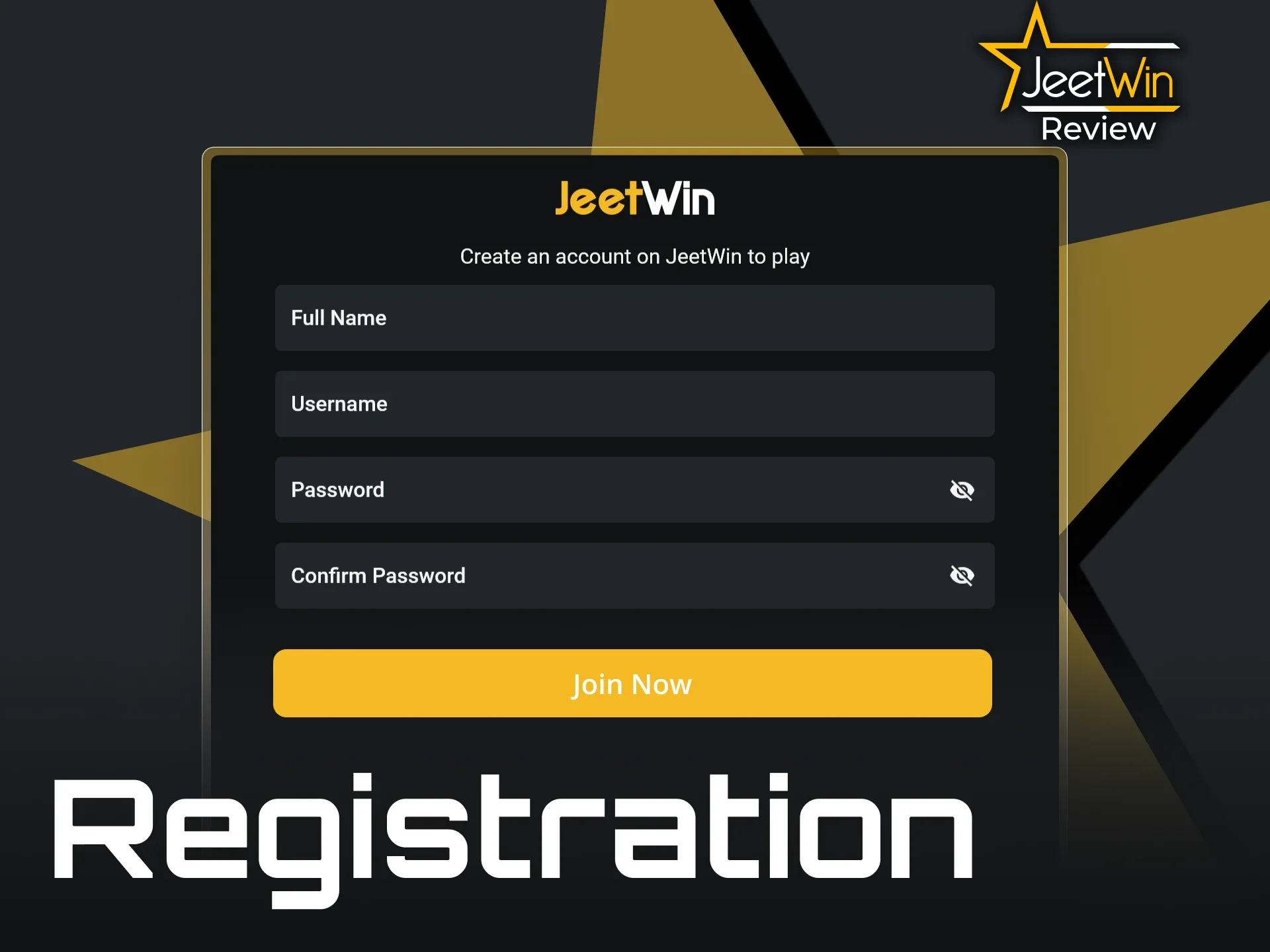 আপনি সহজেই JeetWin-এ অনলাইনে নিবন্ধন করতে পারেন।