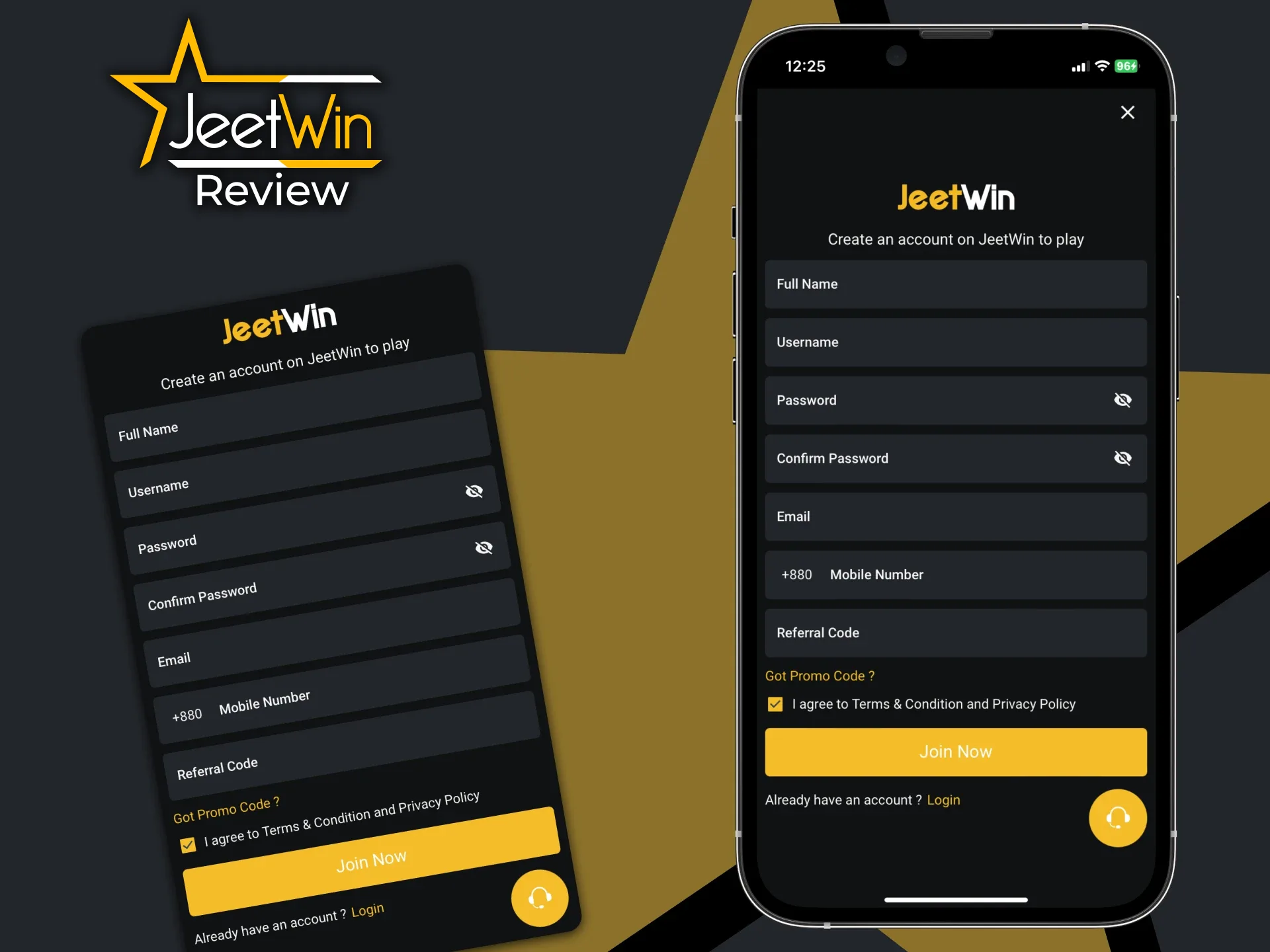 আপনি JeetWin অ্যাপ ব্যবহার করে একটি অ্যাকাউন্ট তৈরি করতে পারেন।
